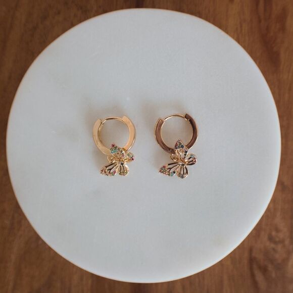 Piper•K 🦋 Butterfly mini hoops - Picture 7 of 10